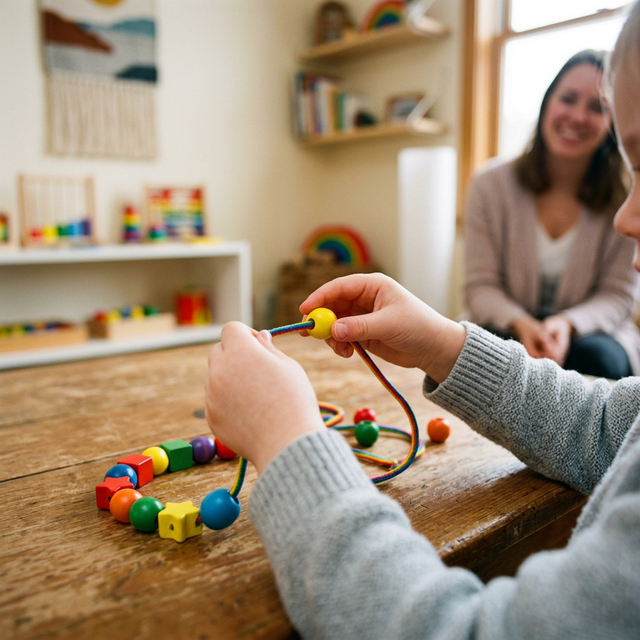Çocuğun el becerisi etkinliği